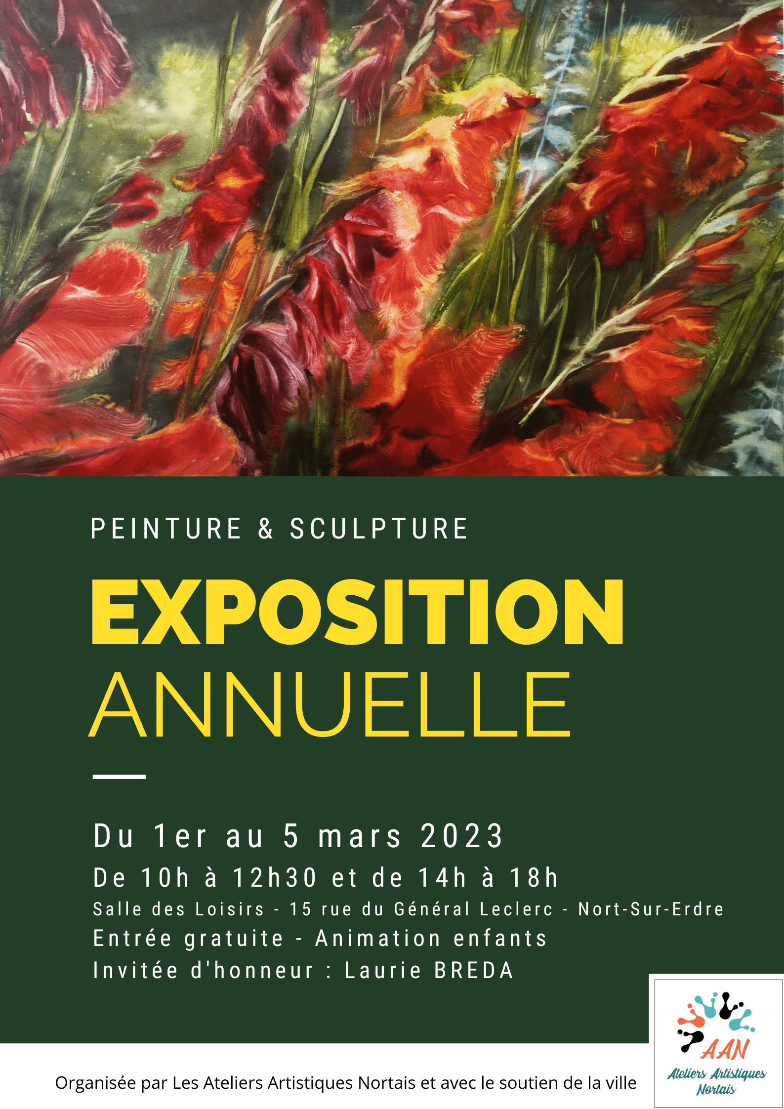 exposition peinture et sculpture 7 affiche 2023