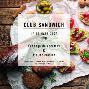 Club Sandwich - Bibliothèque 1001 Pages / Les Touches 50 Club Sandwich 1001Pages 10mars2023