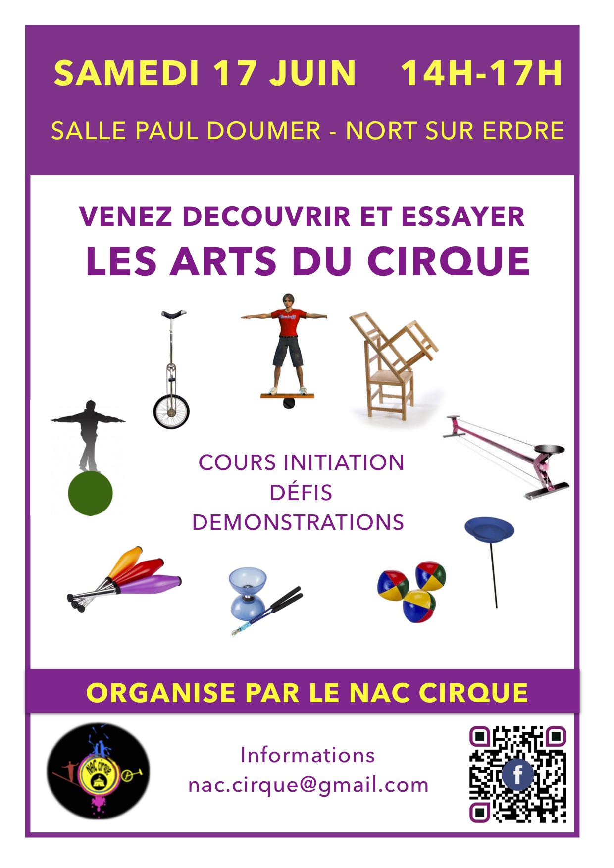 NAC cirque – porte ouverte