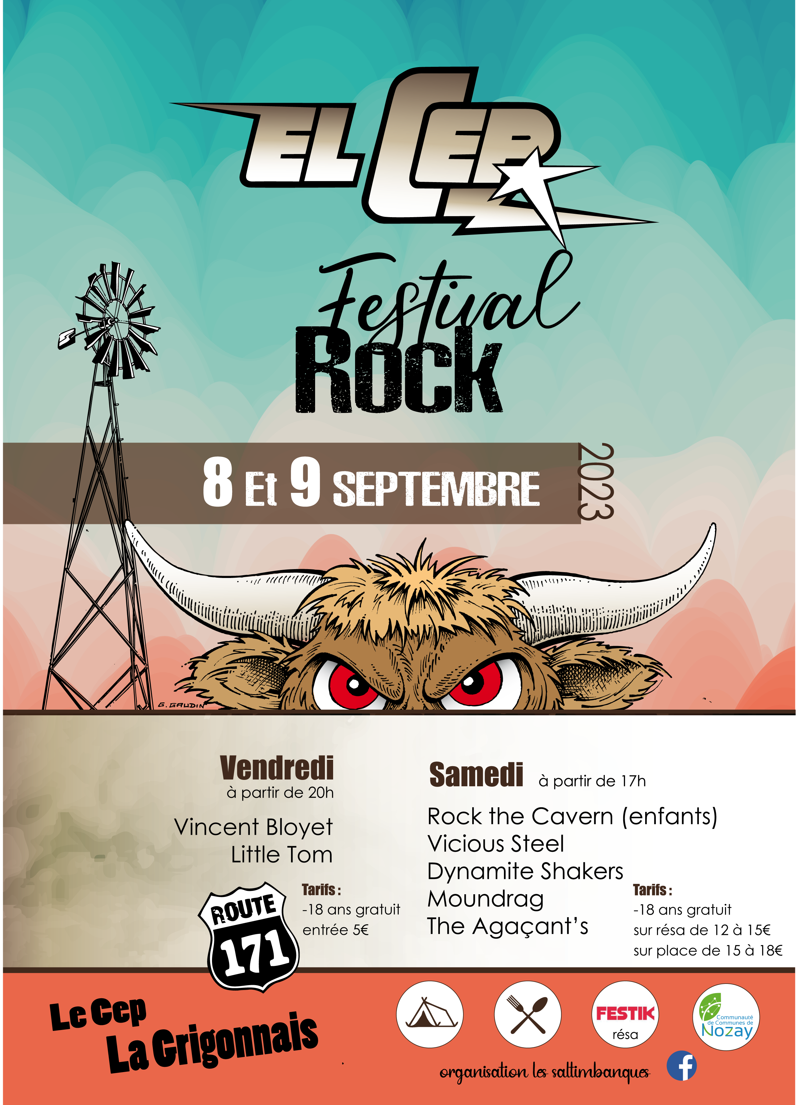 festival el cep 7 affiche 2023 avec groupes