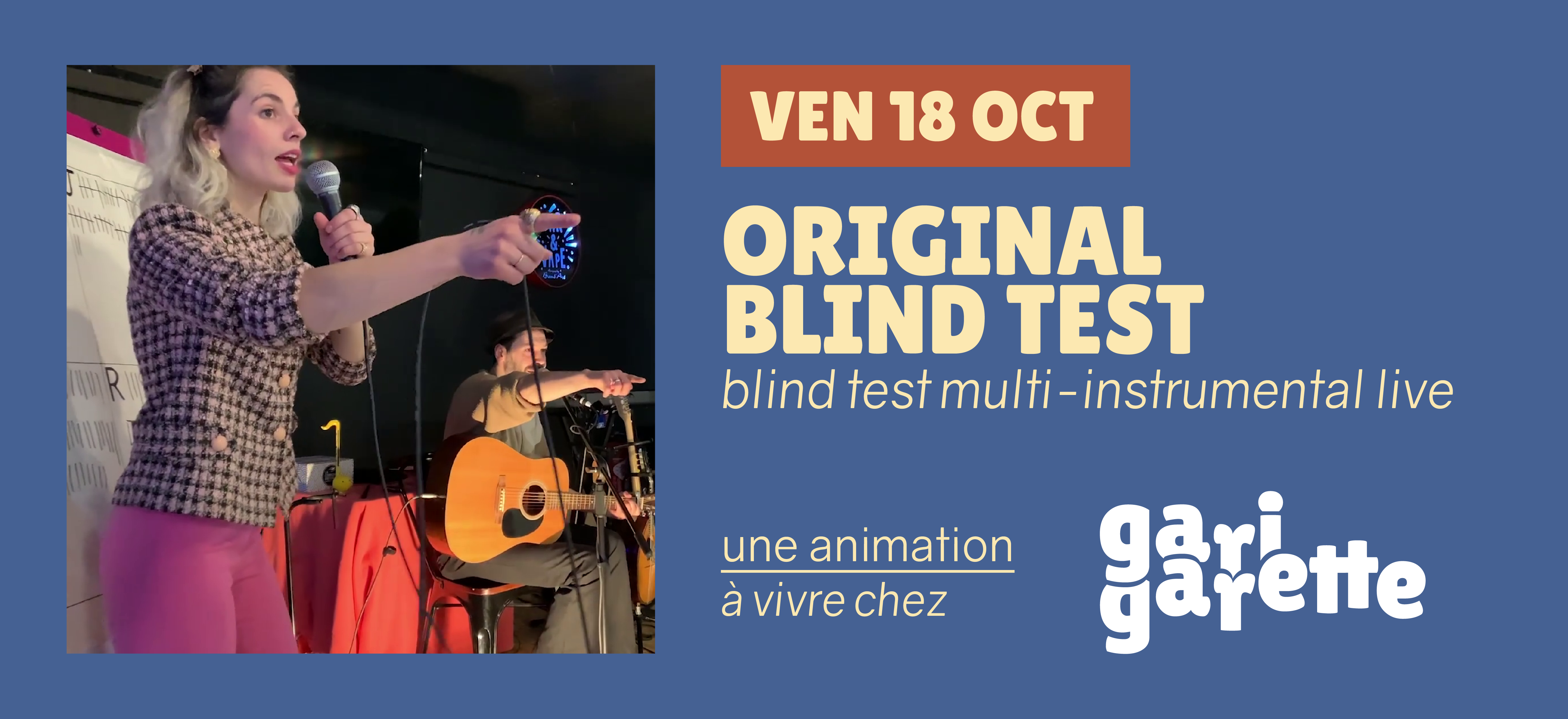 original blind test — blind test chez gari garette ! 7 evenement fb original blind test