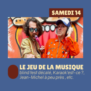 LE JEU DE LA MUSIQUE — CHEZ GARI GARETTE 187 AGENDA dec 02