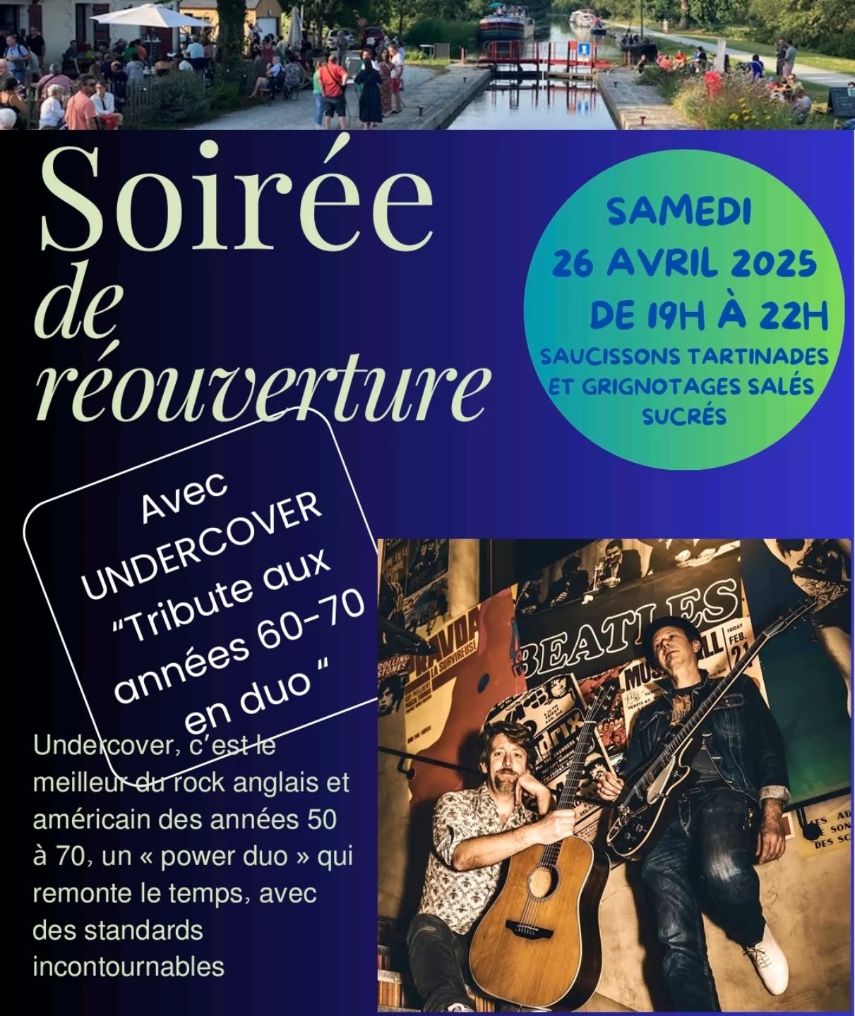 Soirée de Réouverture Ecluse De La Tindiere : Ambiance Rock et Convivialité au Bord du Canal 1 Soirée de Réouverture Ecluse De La Tindiere : Ambiance Rock et Convivialité au Bord du Canal 1 488969314 18005363489735151 7667437572969336027 n