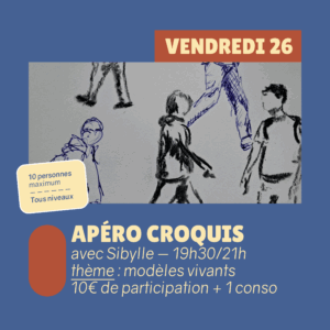 APERO CROQUIS CHEZ GARI GARETTE AVEC ARTMELYS 186 Agenda septembre