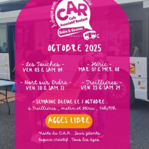 Prends place et viens papoter au Café Associatif Roulant - C.A.R - Les Touches 274 Octobre25