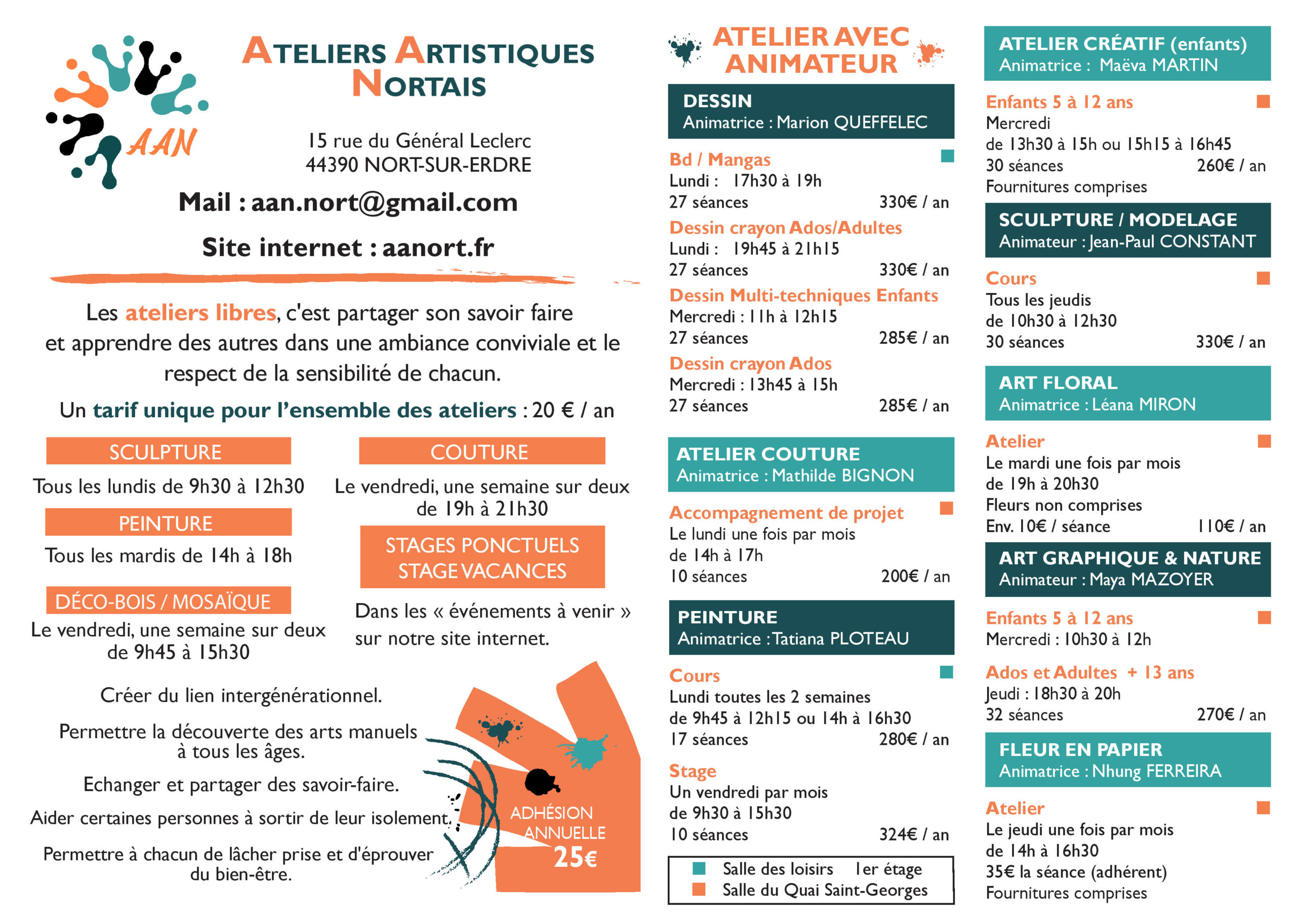 Ateliers Artistiques Nortais 1 plaquette A4 AAN2025 26 V01 septembre scaled