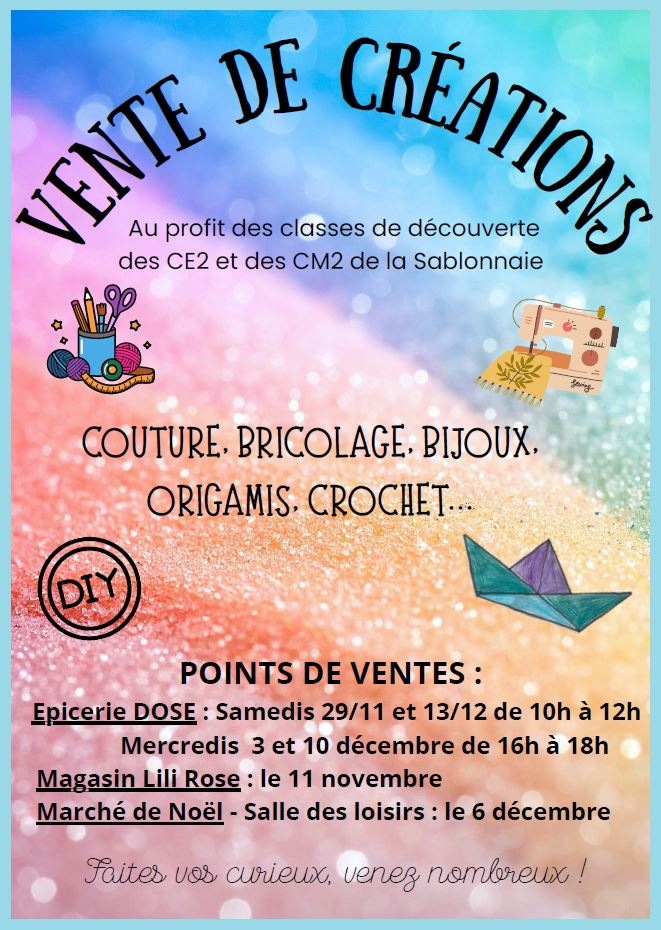 Vente de créations artisanales 1 Vente de créations artisanales 1 vente bricolage