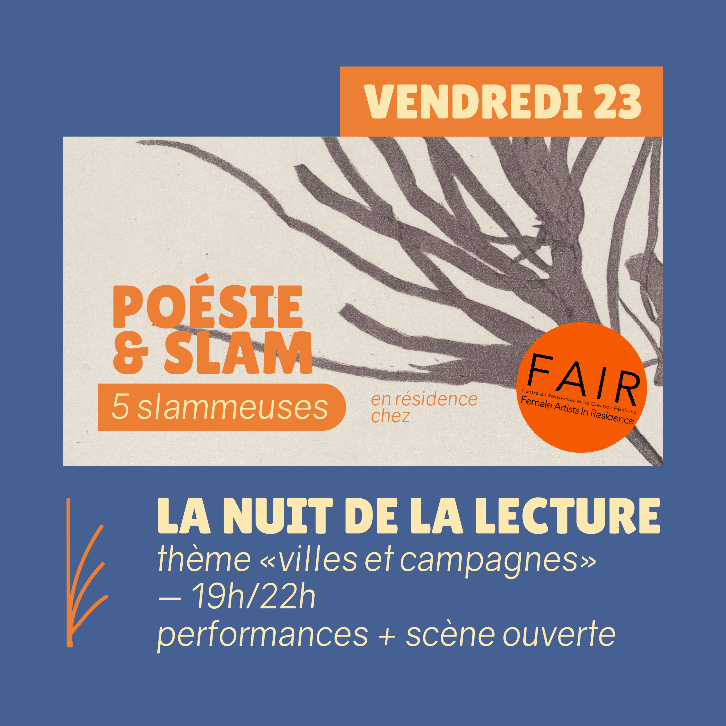 Nuit de la lecture 1 Nuit de la lecture 1 AGENDA janvier