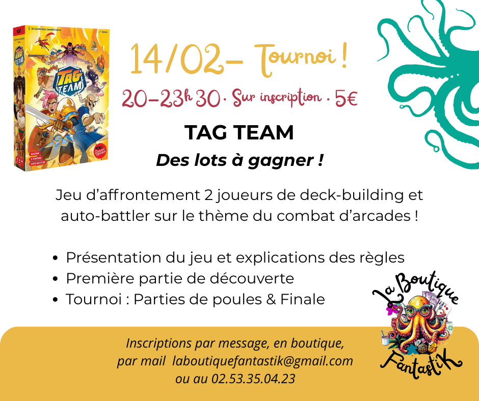 Tournoi de TAG TEAM 1 Tournoi de TAG TEAM 1 Programme Animations2