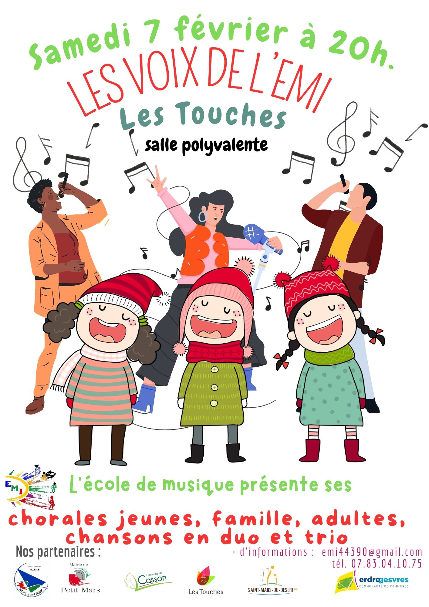 Concert Chorales & Voix de l'Ecole de Musique 1 Concert Chorales & Voix de l'Ecole de Musique 1 affiche concert Voix de lEMI1