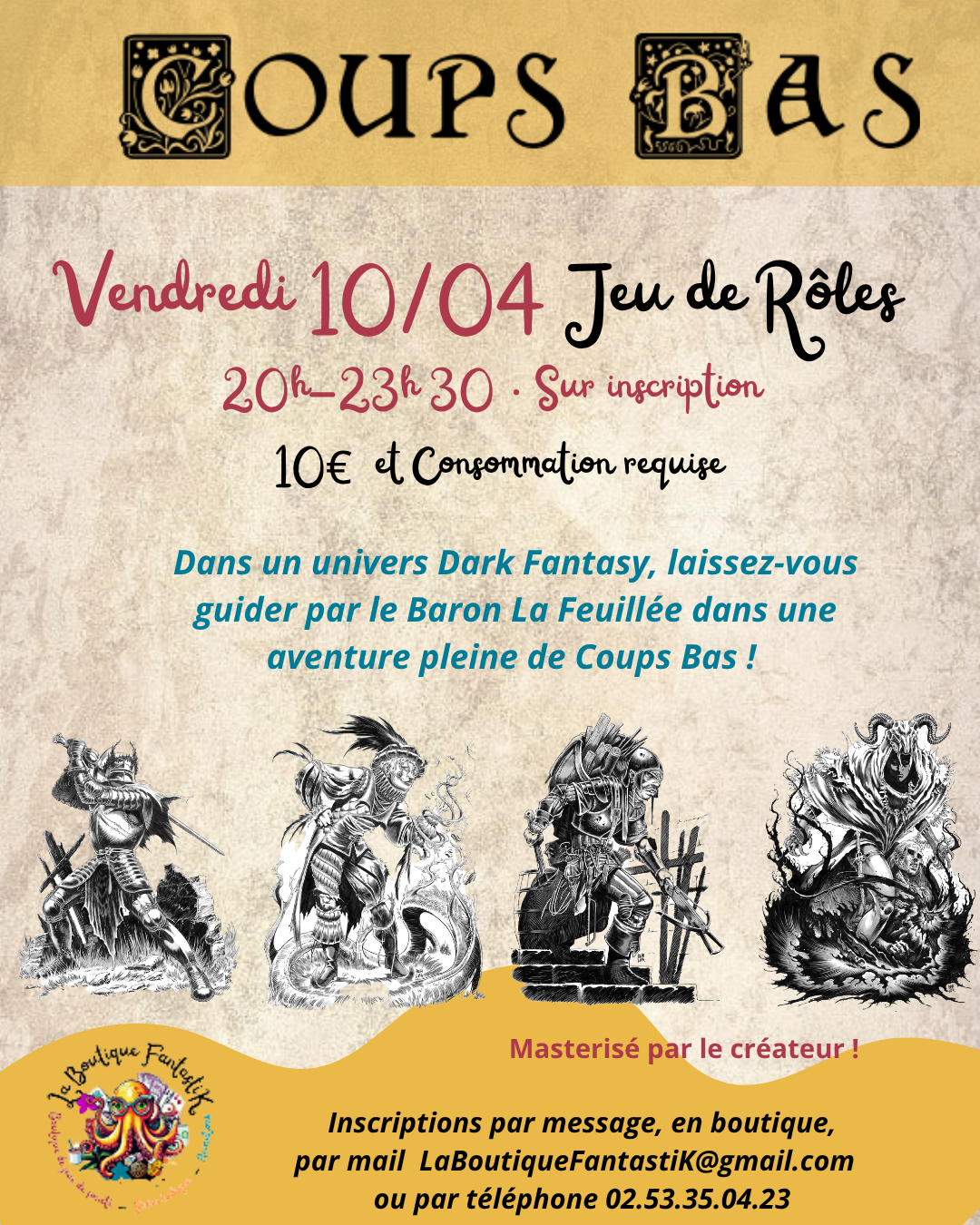 Jeu de Rôles "Coups Bas" 1 Jeu de Rôles "Coups Bas" 1 04 10