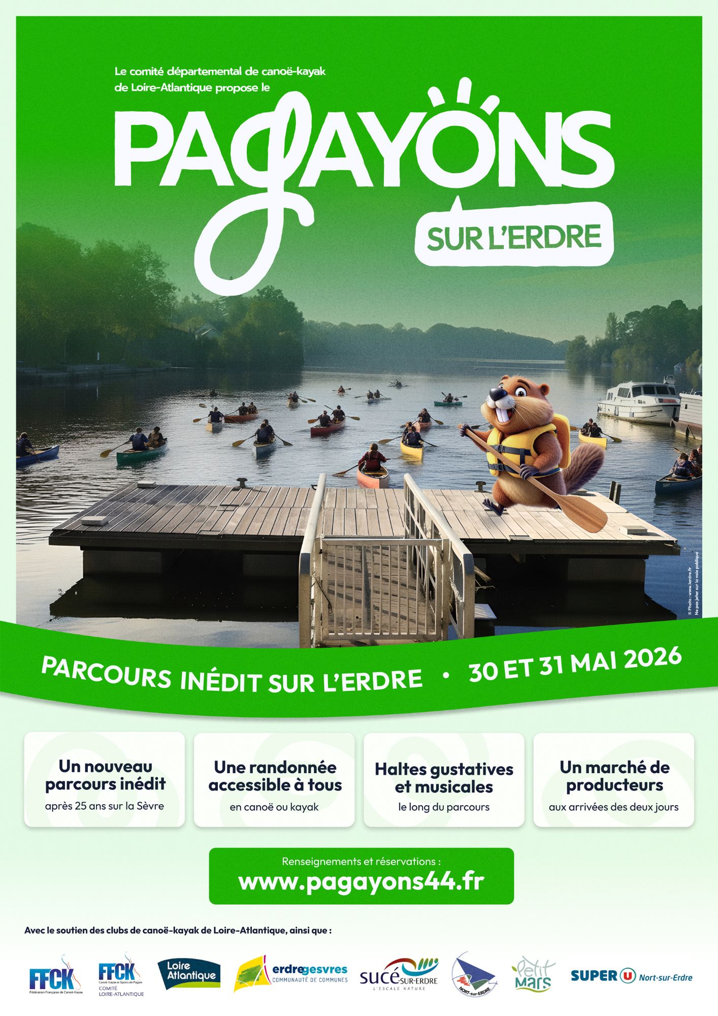 Pagayons sur l'Erdre 2026 1 Pagayons sur l'Erdre 2026 1 Affiche Pagayons