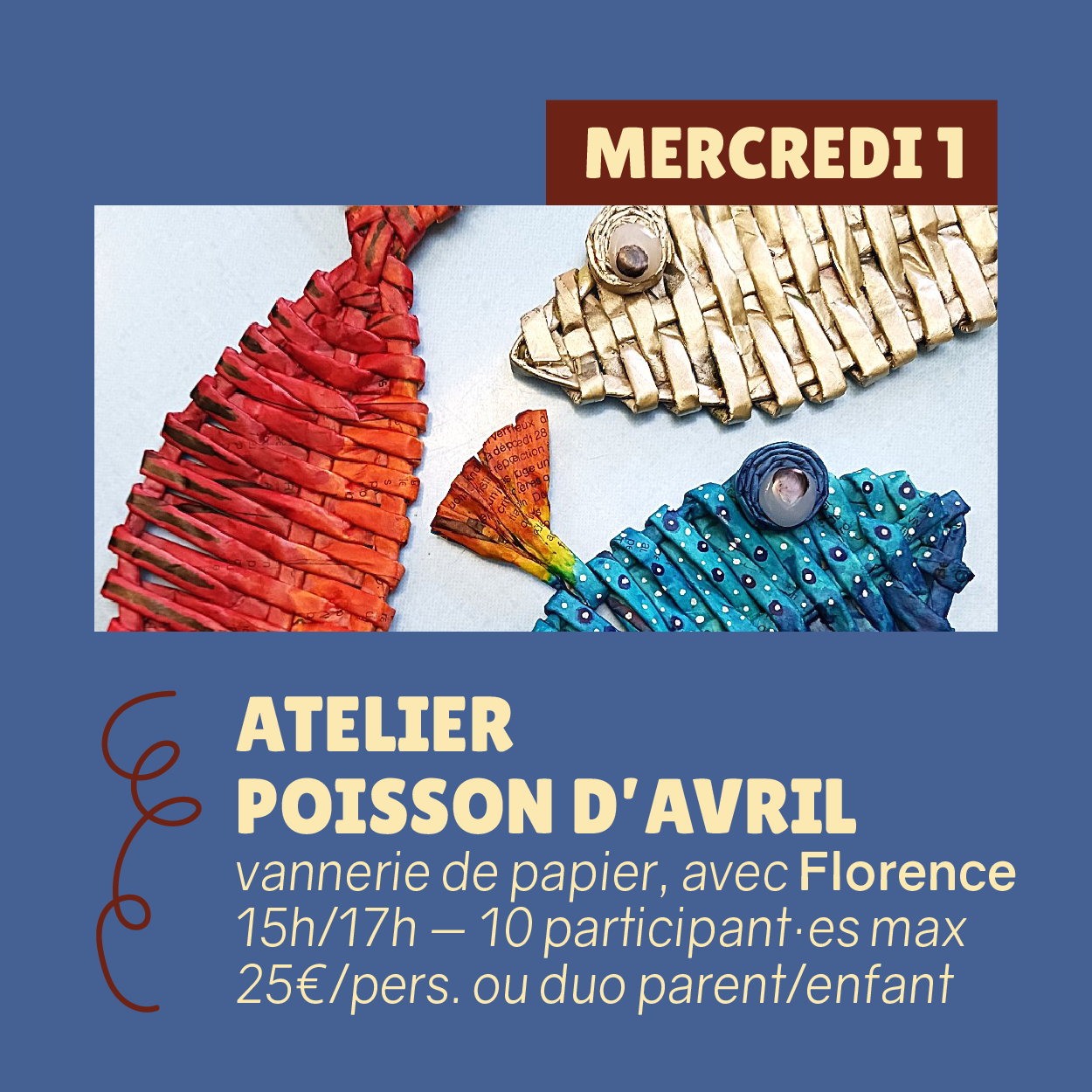 ATELIER VANNERIE DE PAPIER CHEZ GARI GARETTE 1 ATELIER VANNERIE DE PAPIER CHEZ GARI GARETTE 1 agenda avril 05