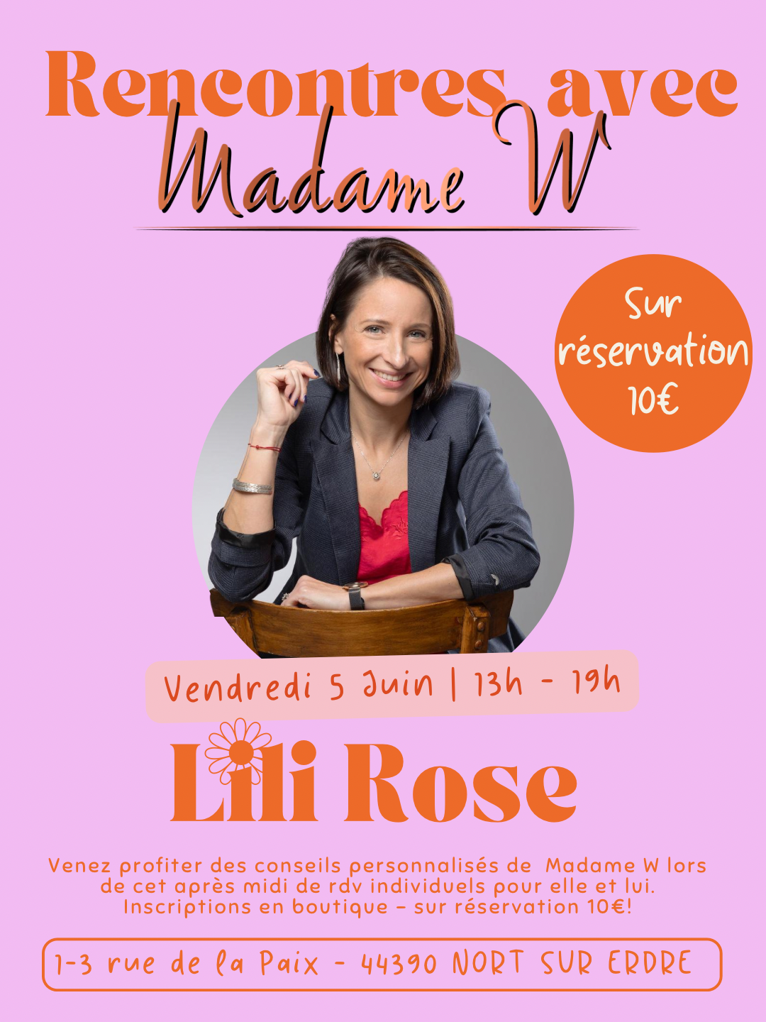 Conseil en image - Rencontres avec Madame W 1 CEI 2026