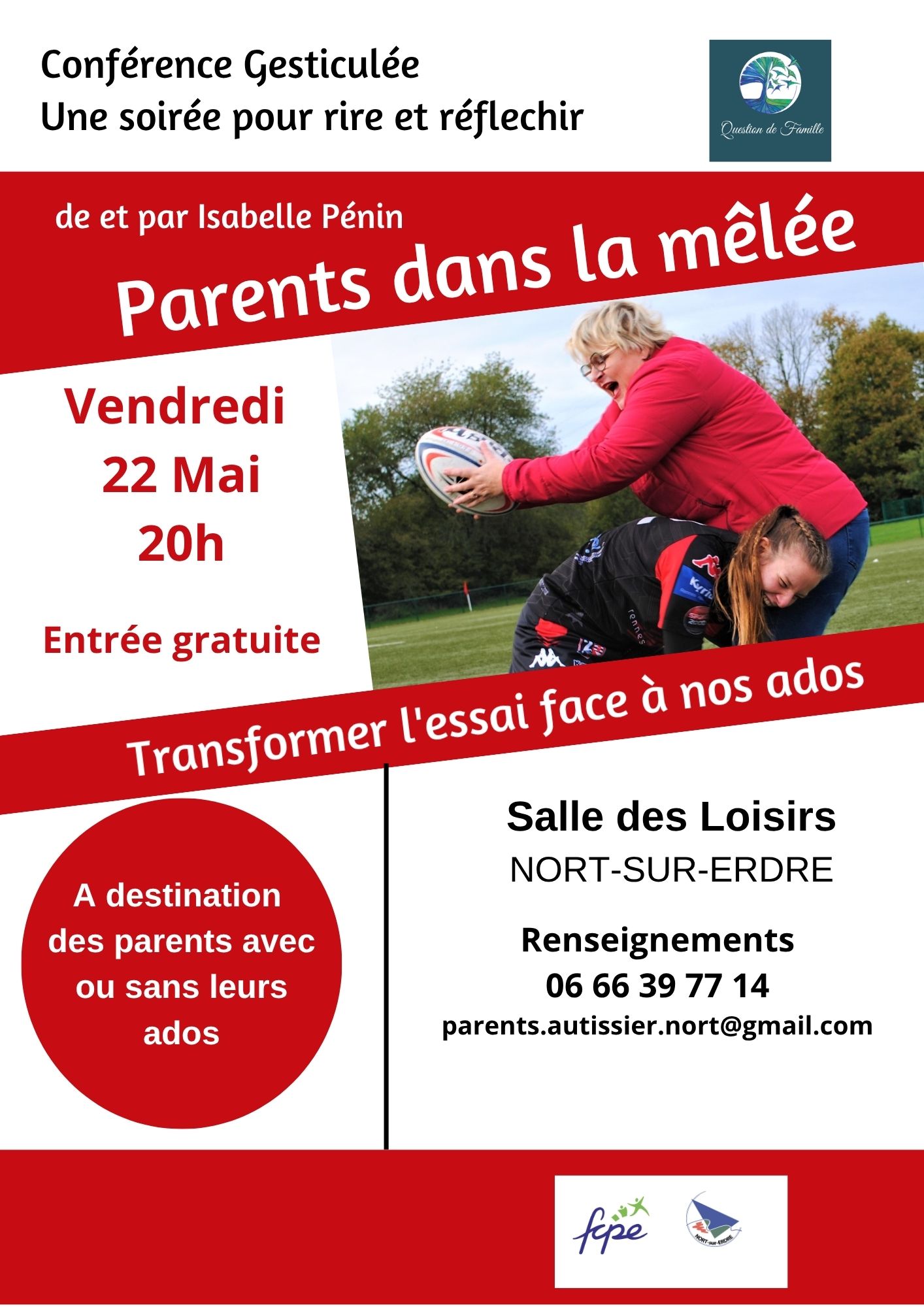 Parents dans la mêlée 1 Flyer NORT 1