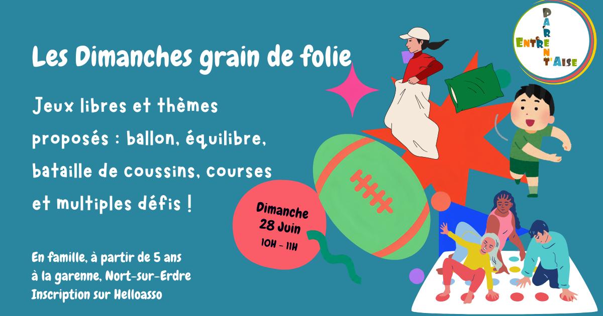 Dimanche Grain de folie (à partir de 5 ans) 1 Dimanche Grain de folie (à partir de 5 ans) 1 IMG 20260605 WA0003