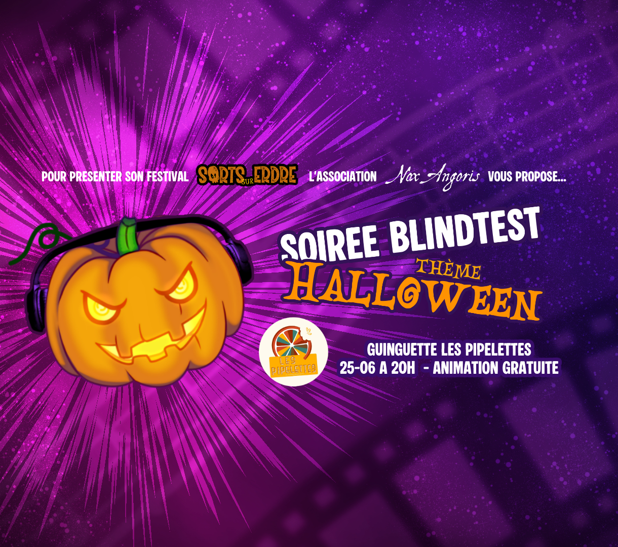 Soirée Blindtest chez Les Pipelettes 1 eventFB pipelettes