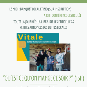 Pour une approche politique de l'alimentation : Conférence gesticulée, librairie, banquet,... 2 AFFICHE 2026 1