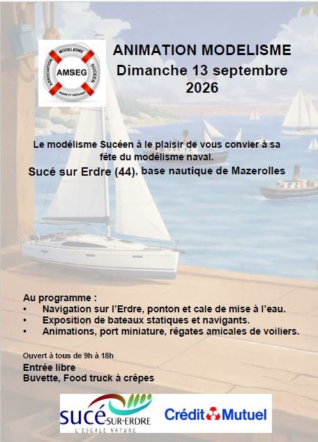 Animation et exposition modélisme naval 1 Animation et exposition modélisme naval 1 affiche fete du club