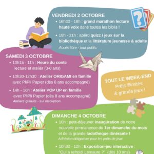 Biblis en folie à la bibliothèque des Touches 42 Biblis en folie à la bibliothèque des Touches 42 Affiche bibli en folie les Touches 2